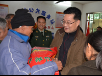 肇庆市科学技术协会、武警支队开展结对帮扶送温暖慰问活动