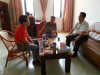 河源市科协党组书记、副主席陈春林到市心理学会调研