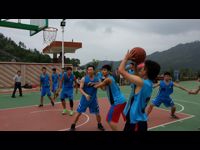 河源市科协到扶贫村举行篮球友谊赛庆祝“五