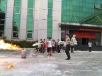 江门市江海区科协联合消防部门举行消防安全演习