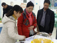 河源市科协领导到市科技馆察看新展品