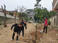 清远市科协机关党支部开展植树主题党日活动